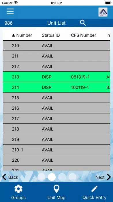 AppTrak First Response Screenshots