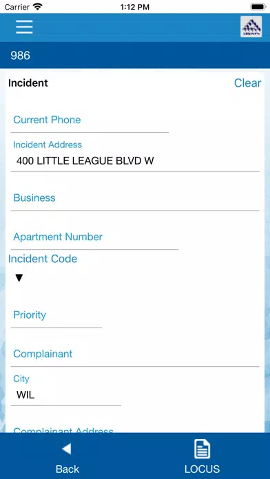 AppTrak First Response Screenshots