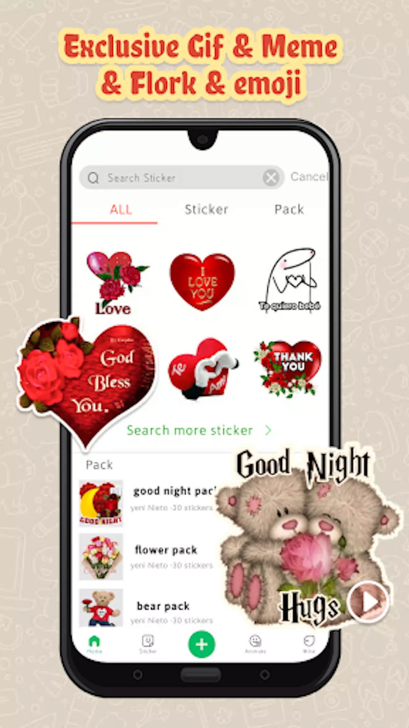 Captures d'écran de 2025 HD sticker WAStickerApps