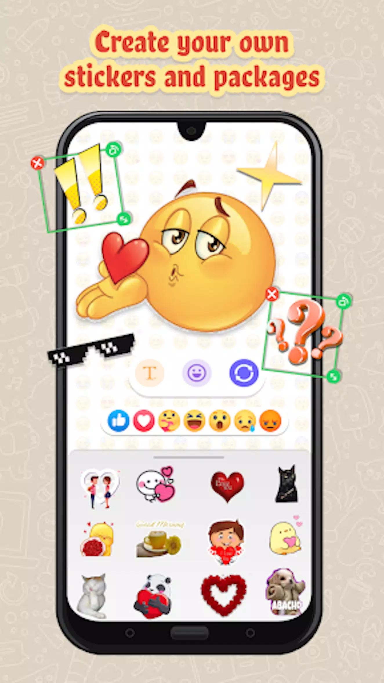 Captures d'écran de 2025 HD sticker WAStickerApps