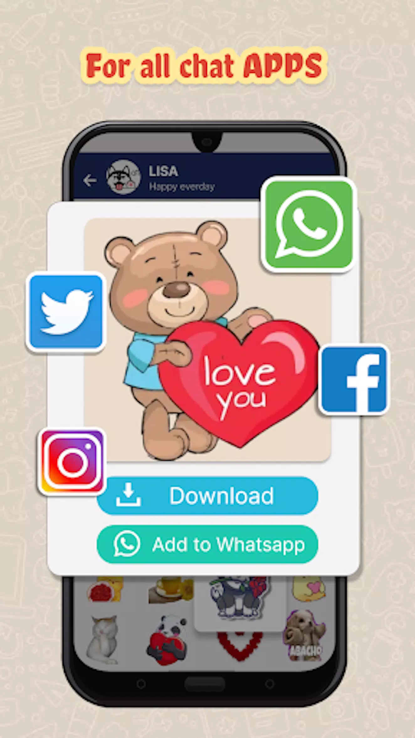 Captures d'écran de 2025 HD sticker WAStickerApps