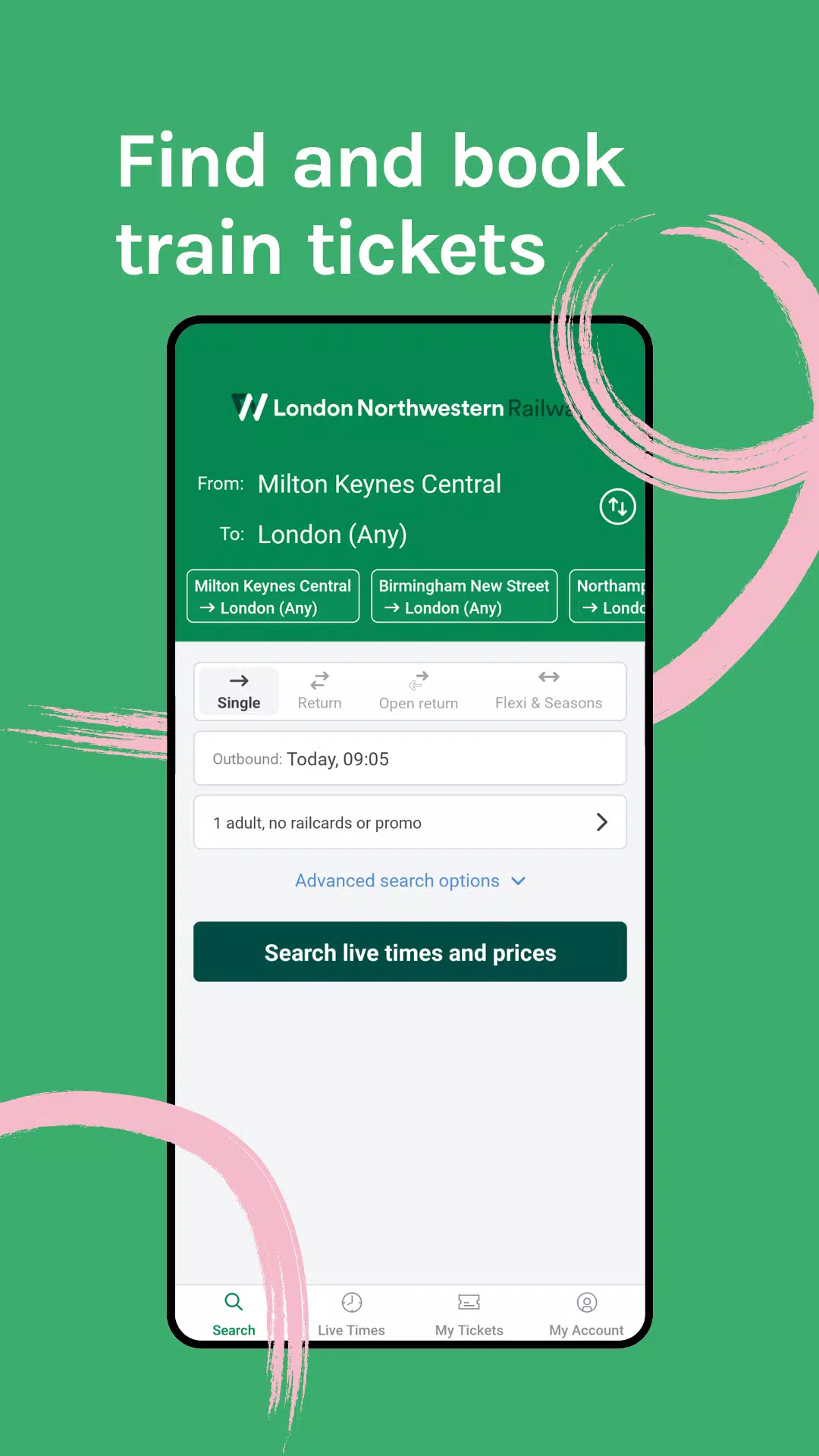 LNR: Train Tickets & Times Screenshots