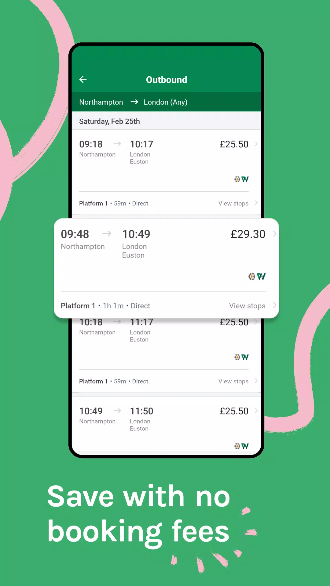 LNR: Train Tickets & Times Screenshots