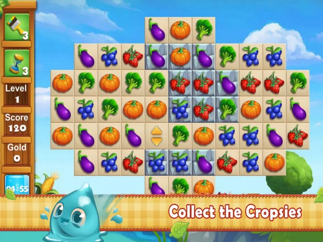 Mini Vegetables Match3 iPad Screenshots