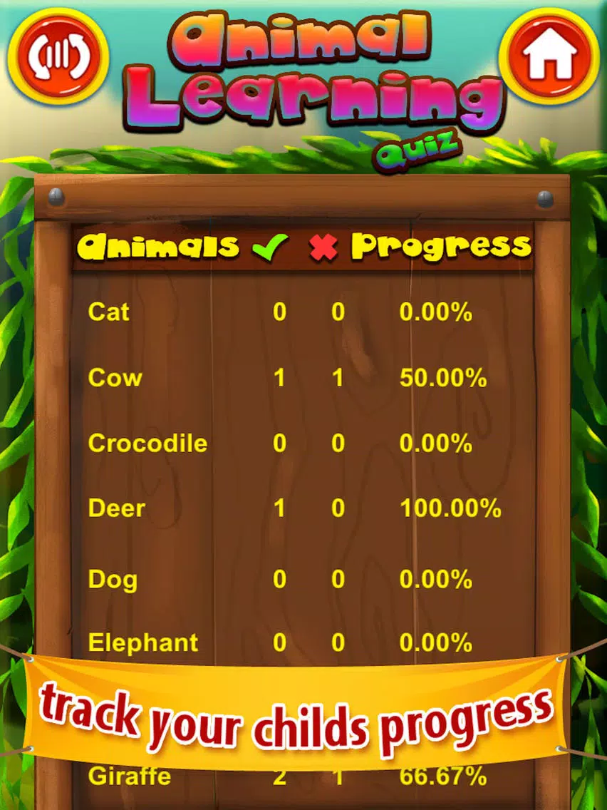 Preschool Cute Animal Learning Quiz Game for Babies and Toddlers iPad Screenshots