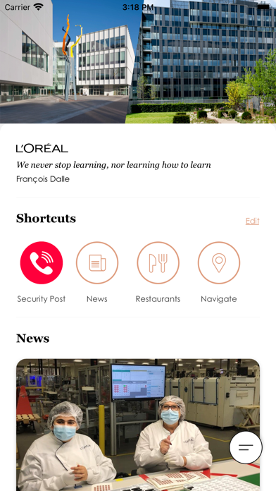 L'Oréal SmartCampus Screenshots