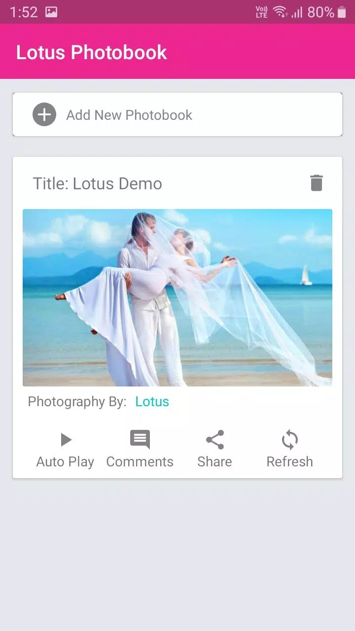 Lotus Photobook Screenshots