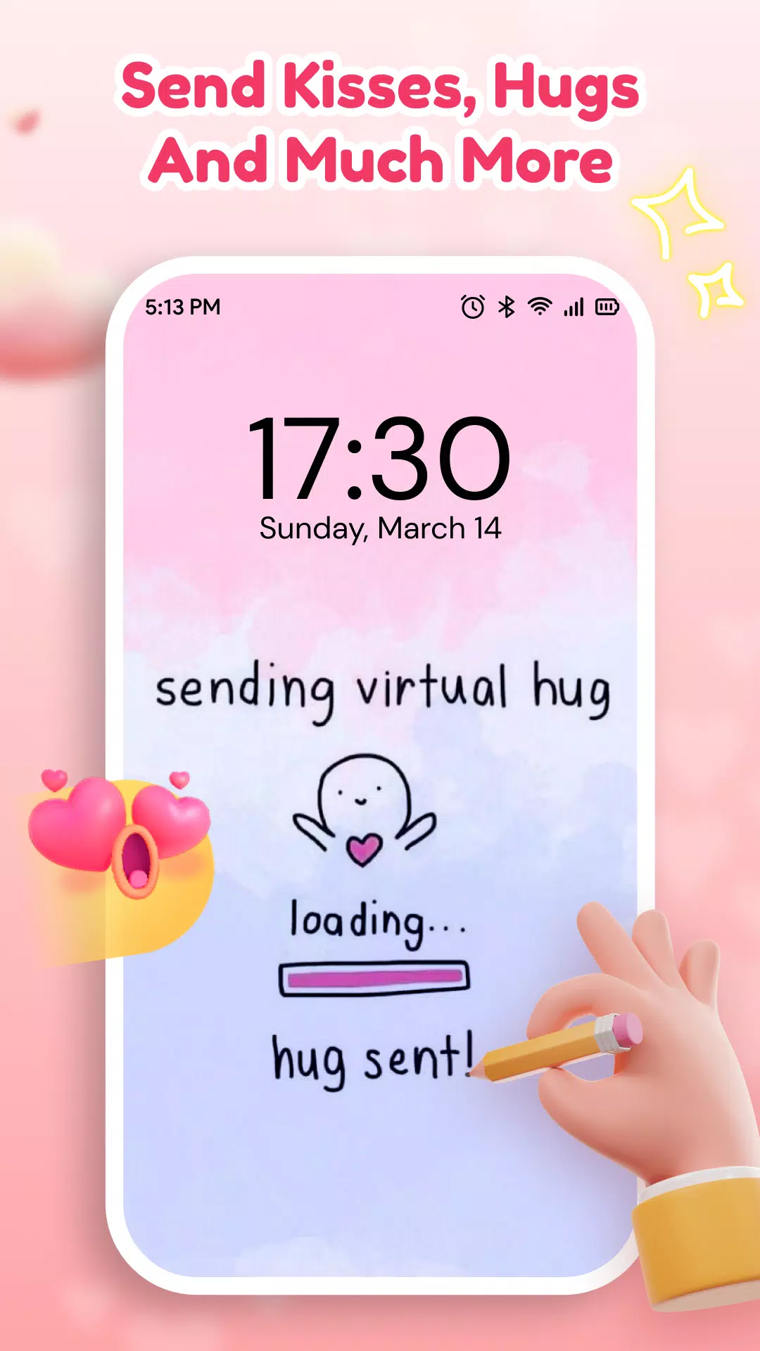 Lovy: Love Lockscreen Drawing Screenshots