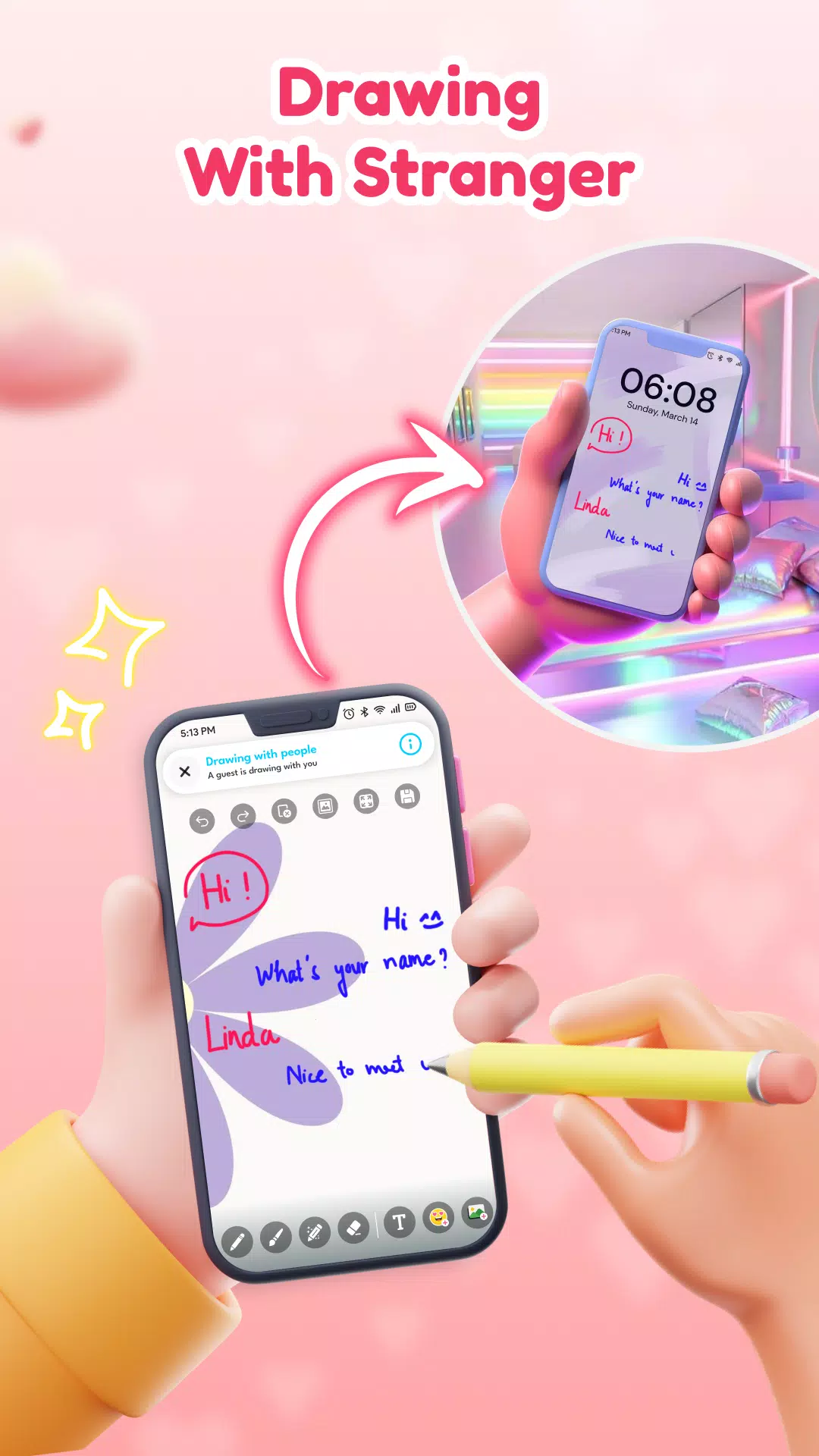 Lovy: Love Lockscreen Drawing Screenshots