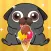 Puppy pals and ice cream