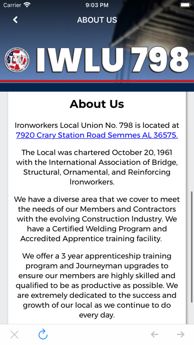 Ironworkers Local 798 Screenshots