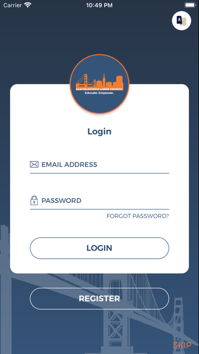 SF Labor Council Screenshots