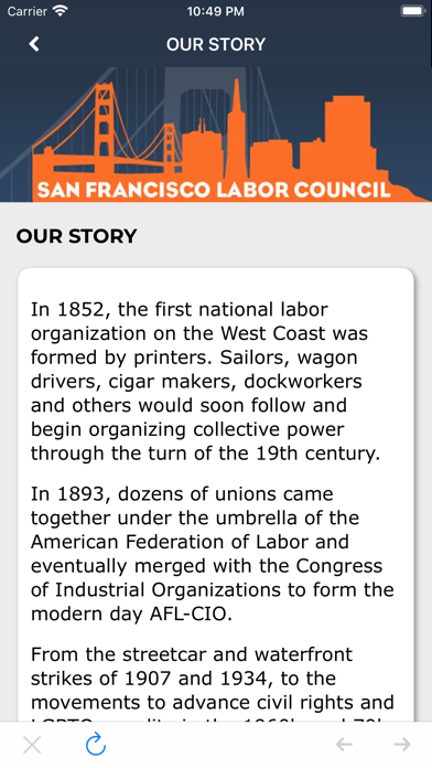 SF Labor Council Screenshots