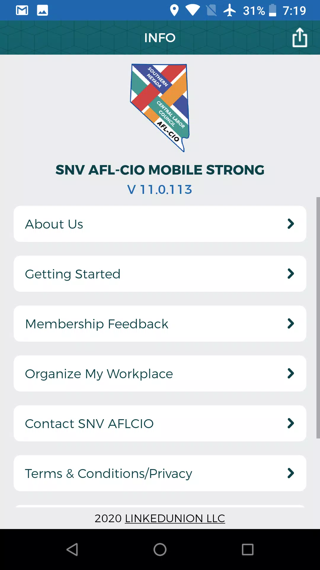 SNV AFL-CIO Screenshots