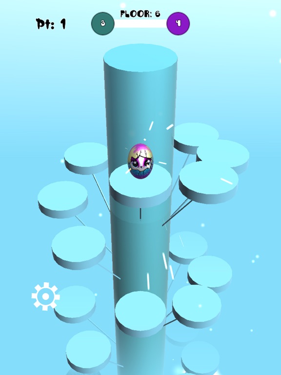 Ảnh chụp màn hình của KittyEgg jump iPad