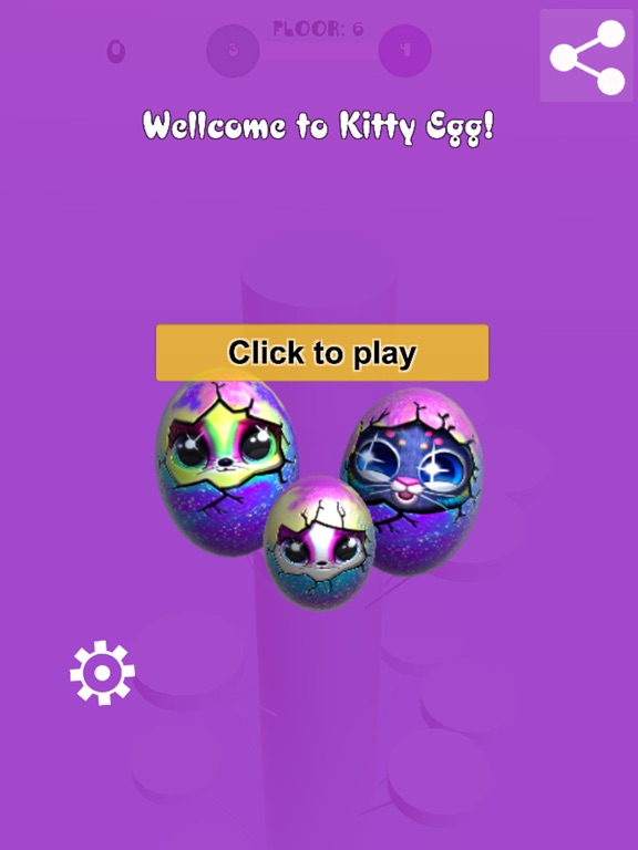 Ảnh chụp màn hình của KittyEgg jump iPad