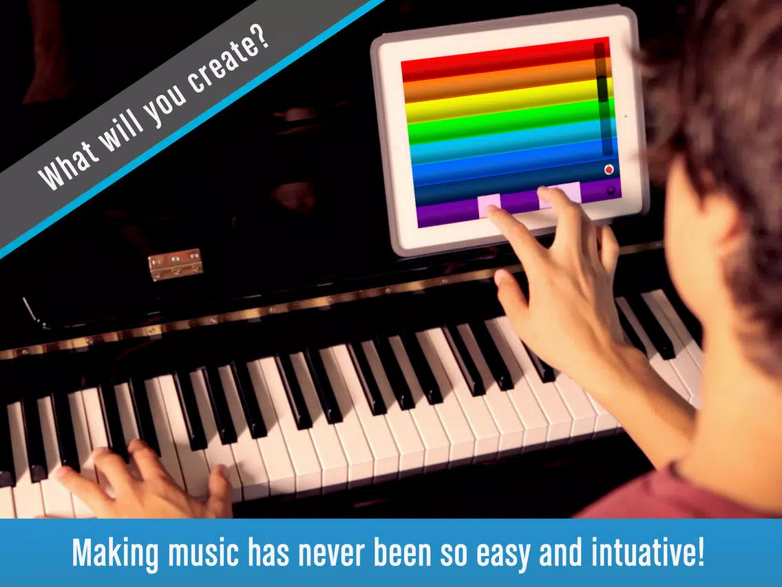 Fingertip Maestro - Play piano chords, learn best guitar, fun drums, great music keyboard. Compose, share, record & export tagged HD PRO audio. iPad Screenshots