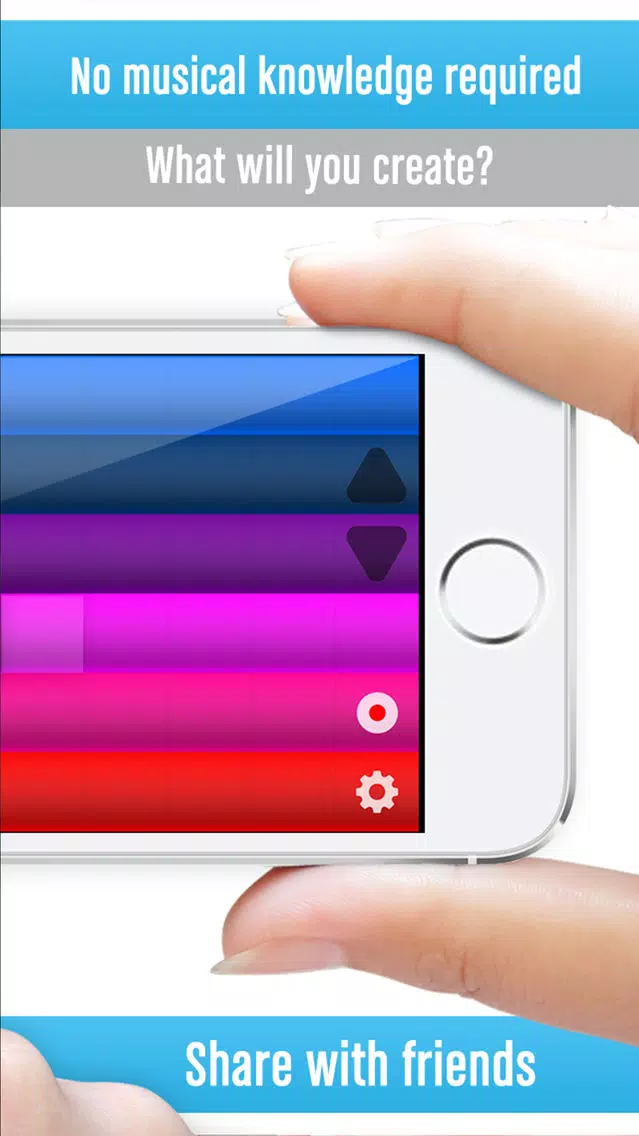 Fingertip Maestro - Play piano chords, learn best guitar, fun drums, great music keyboard. Compose, share, record & export tagged HD PRO audio. Screenshots