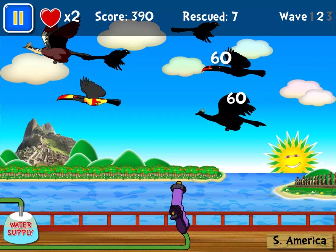 Ảnh chụp màn hình của Bird Rescue - Lucky Kat World iPad 