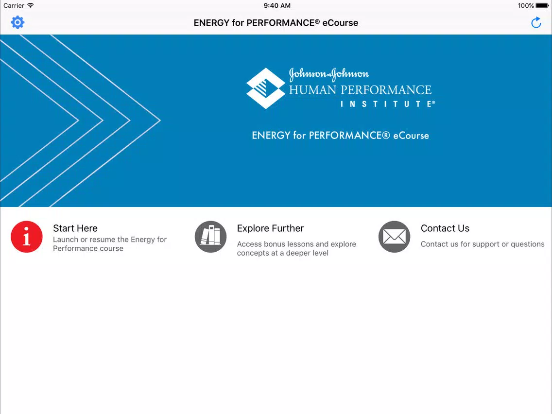 E4P Course iPad Screenshots