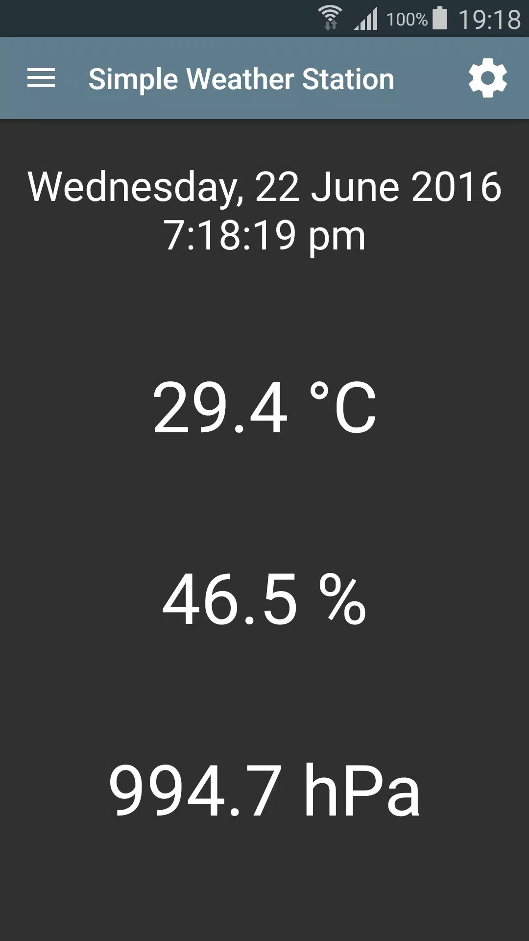 Simple Weather Station應用截圖