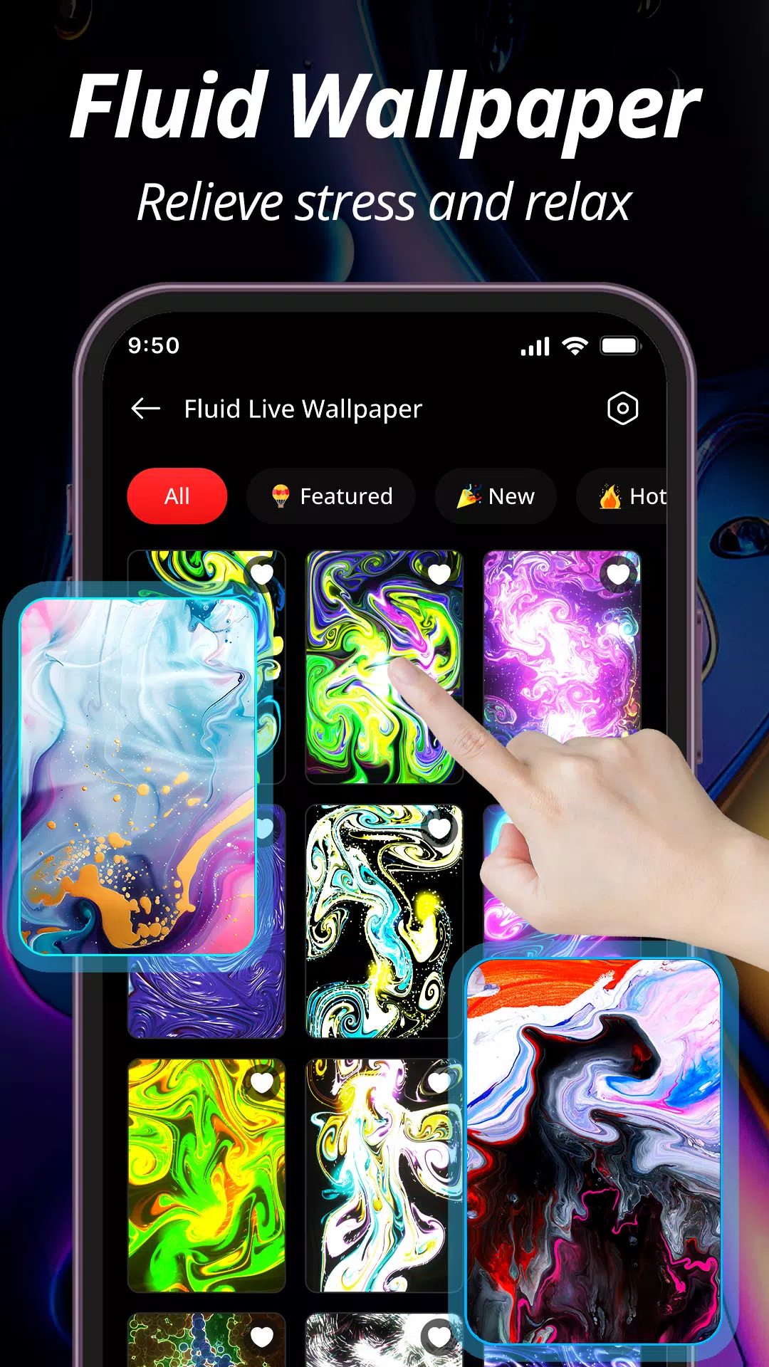 Live Wallpaper: Magic Fluid Screenshots