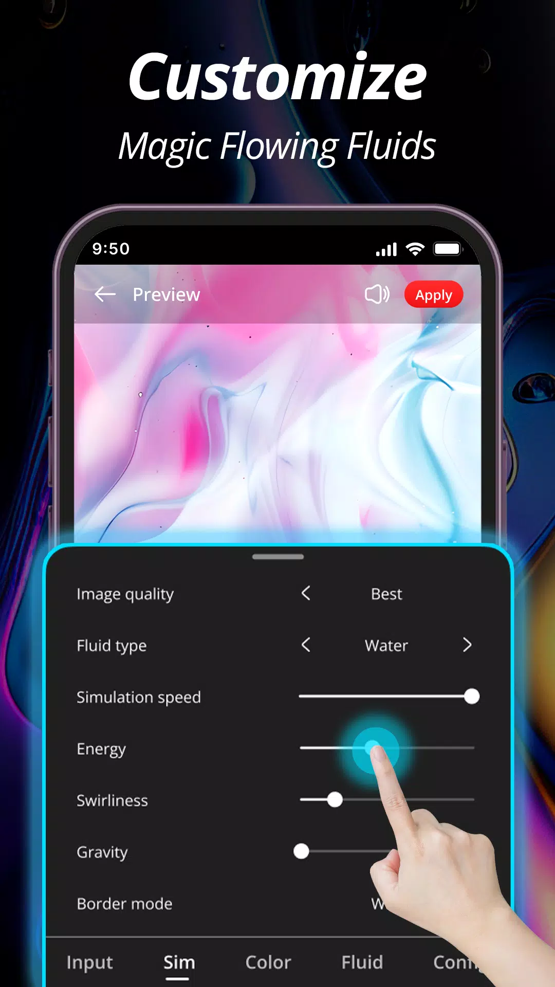 Live Wallpaper: Magic Fluid Screenshots