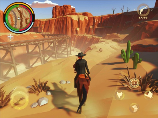 ภาพหน้าจอของ Wild West Polygon Cowboy iPad 