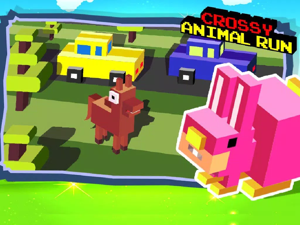 Ảnh chụp màn hình của Crossy Animal Run - Infinite Arcade Game iPad 