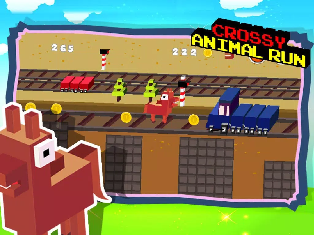 Ảnh chụp màn hình của Crossy Animal Run - Infinite Arcade Game iPad 