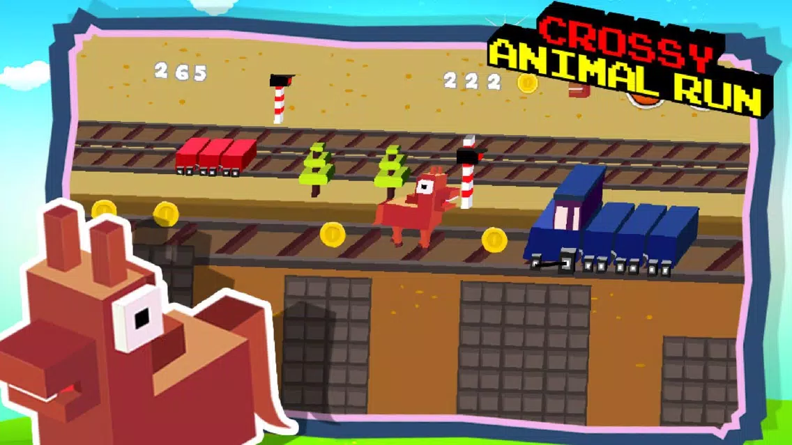 Ảnh chụp màn hình của Crossy Animal Run - Infinite Arcade Game