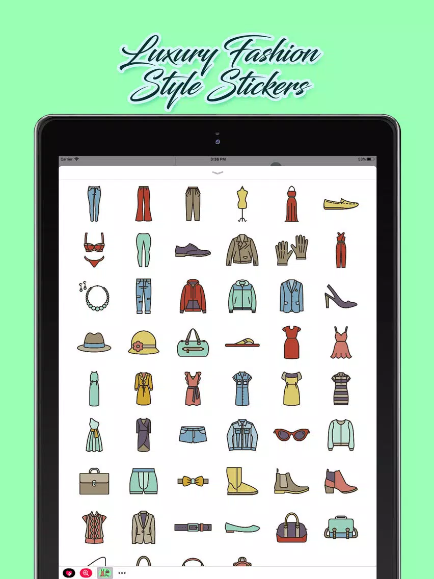 Luxury Fashion Style Stickers iPad Screenshots
