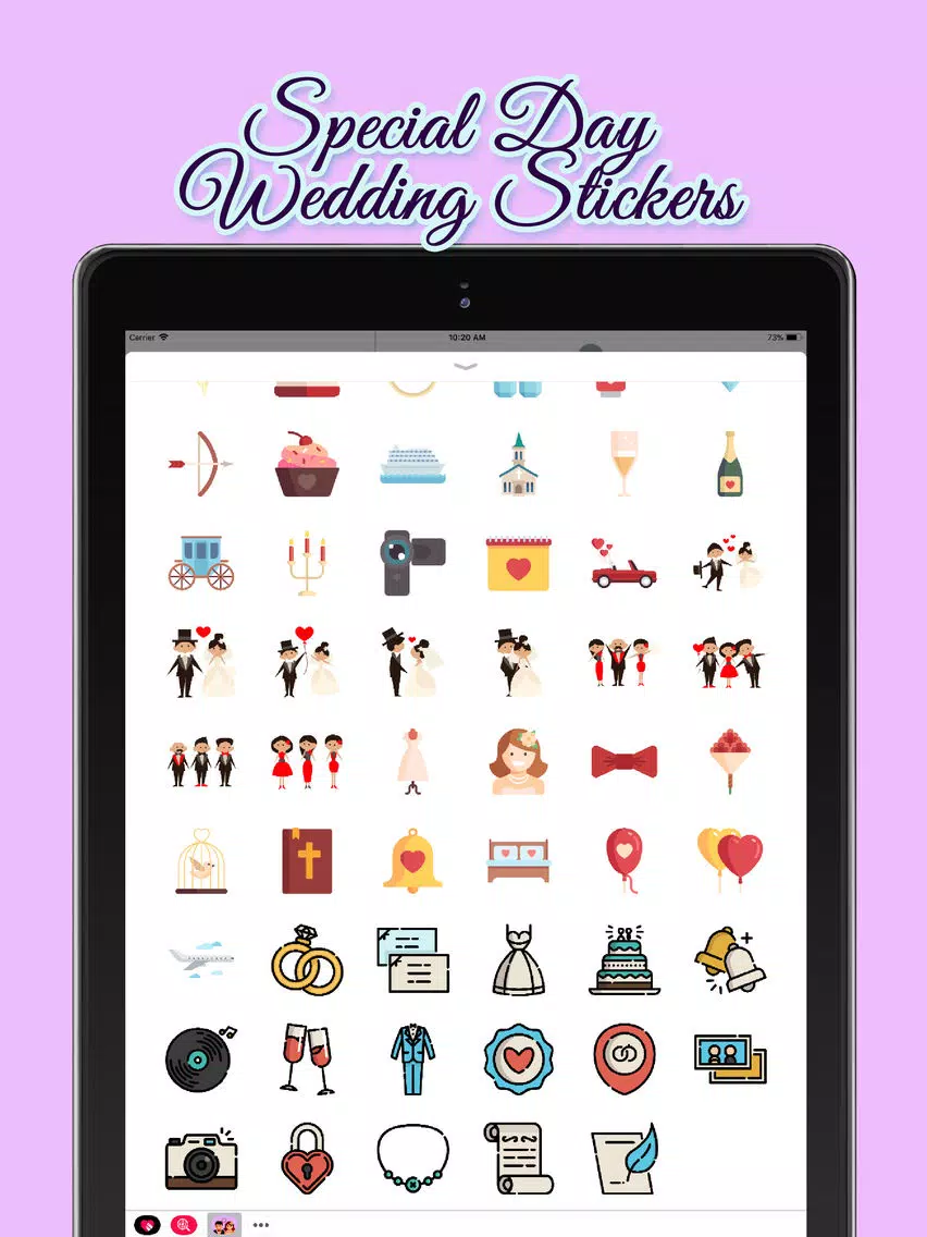 Special Day: Wedding Stickers iPad Screenshots