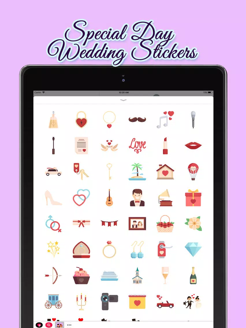 Special Day: Wedding Stickers iPad Screenshots
