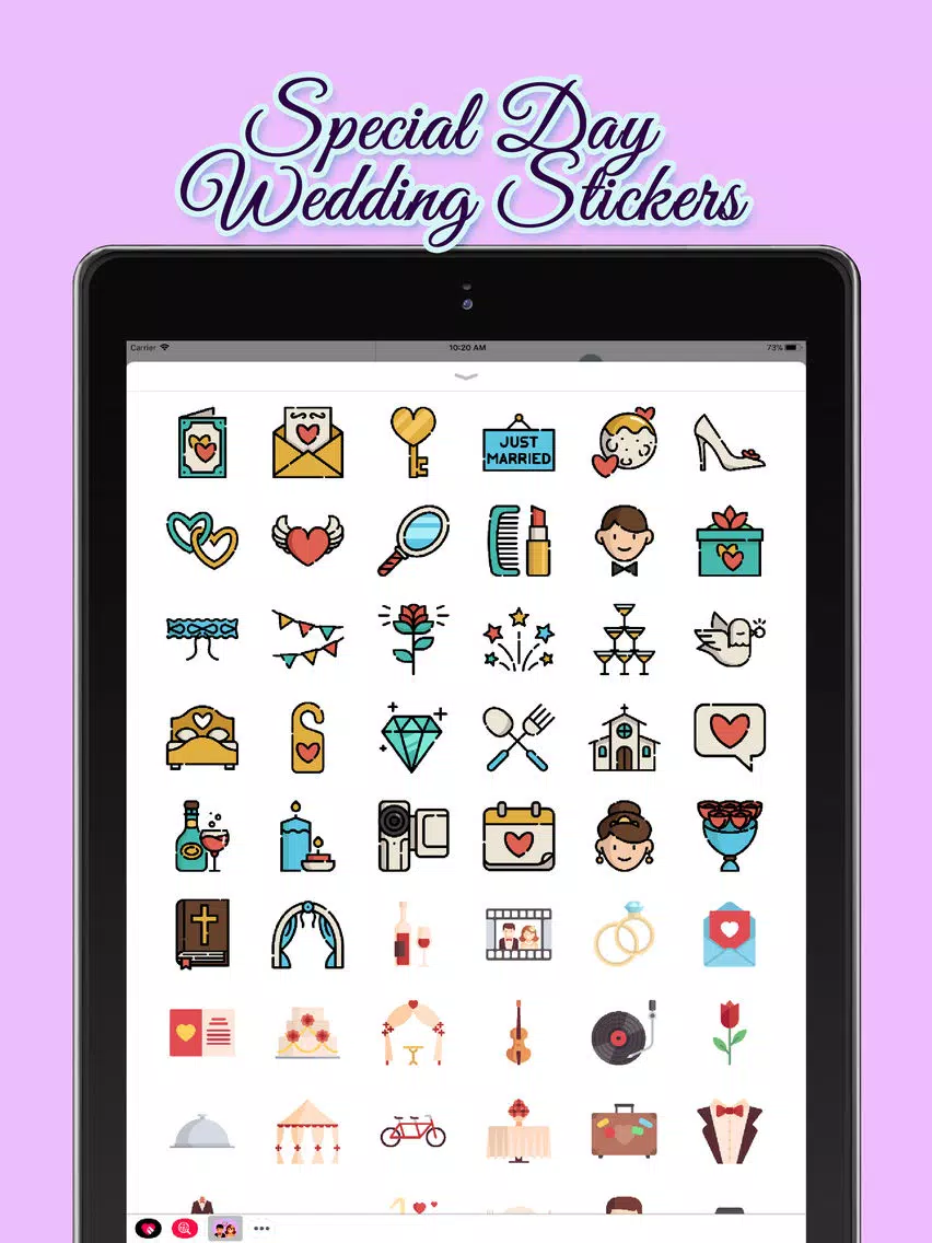 Special Day: Wedding Stickers iPad Screenshots