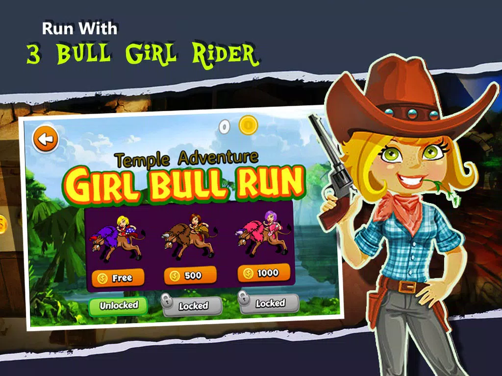 Temple Adventure : Girl Bull Run iPad Screenshots