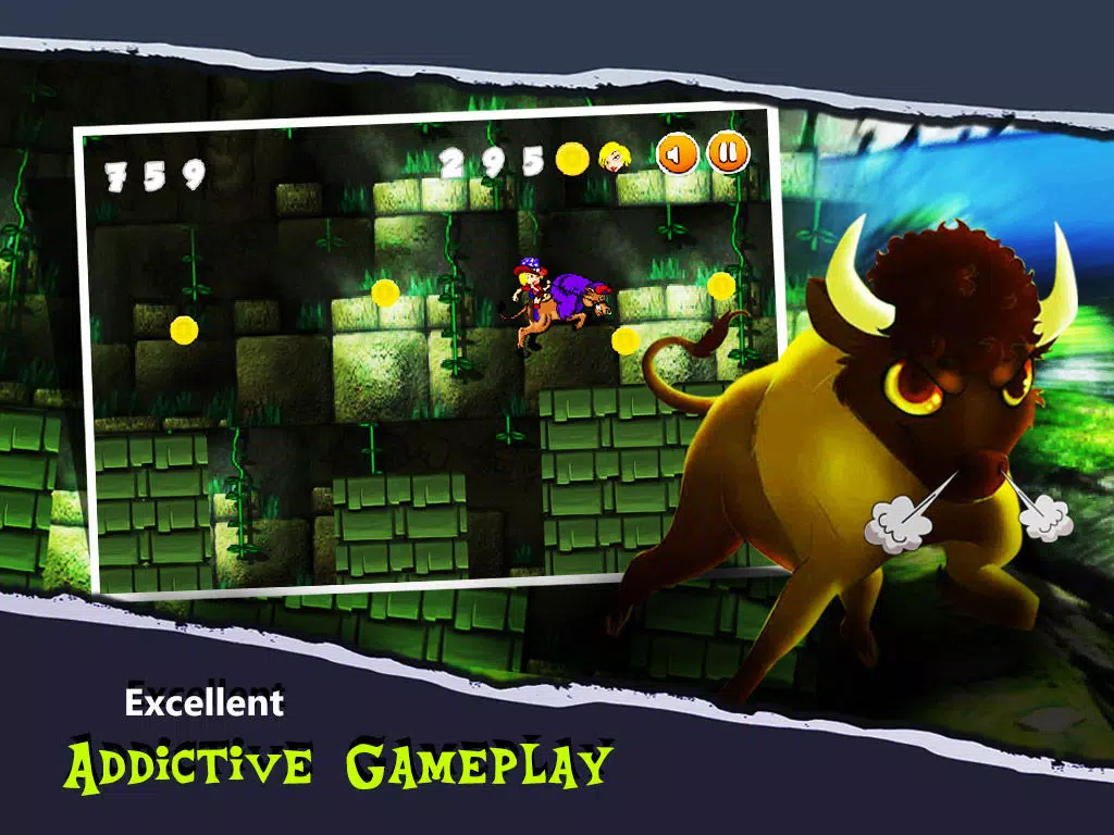 Temple Adventure : Girl Bull Run iPad Screenshots