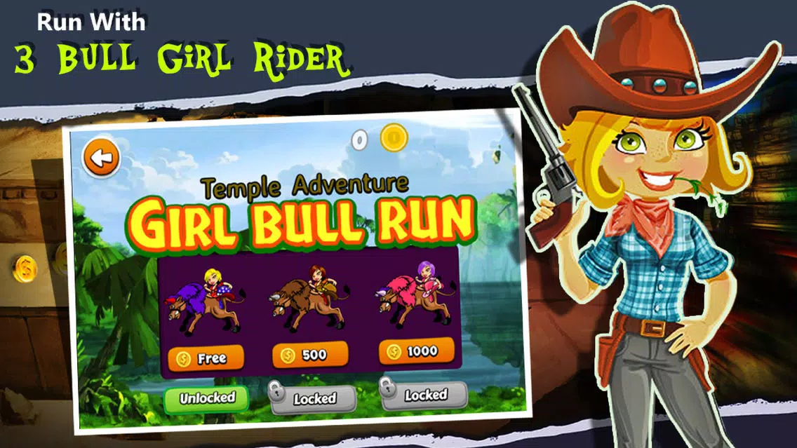 Temple Adventure : Girl Bull Run Screenshots
