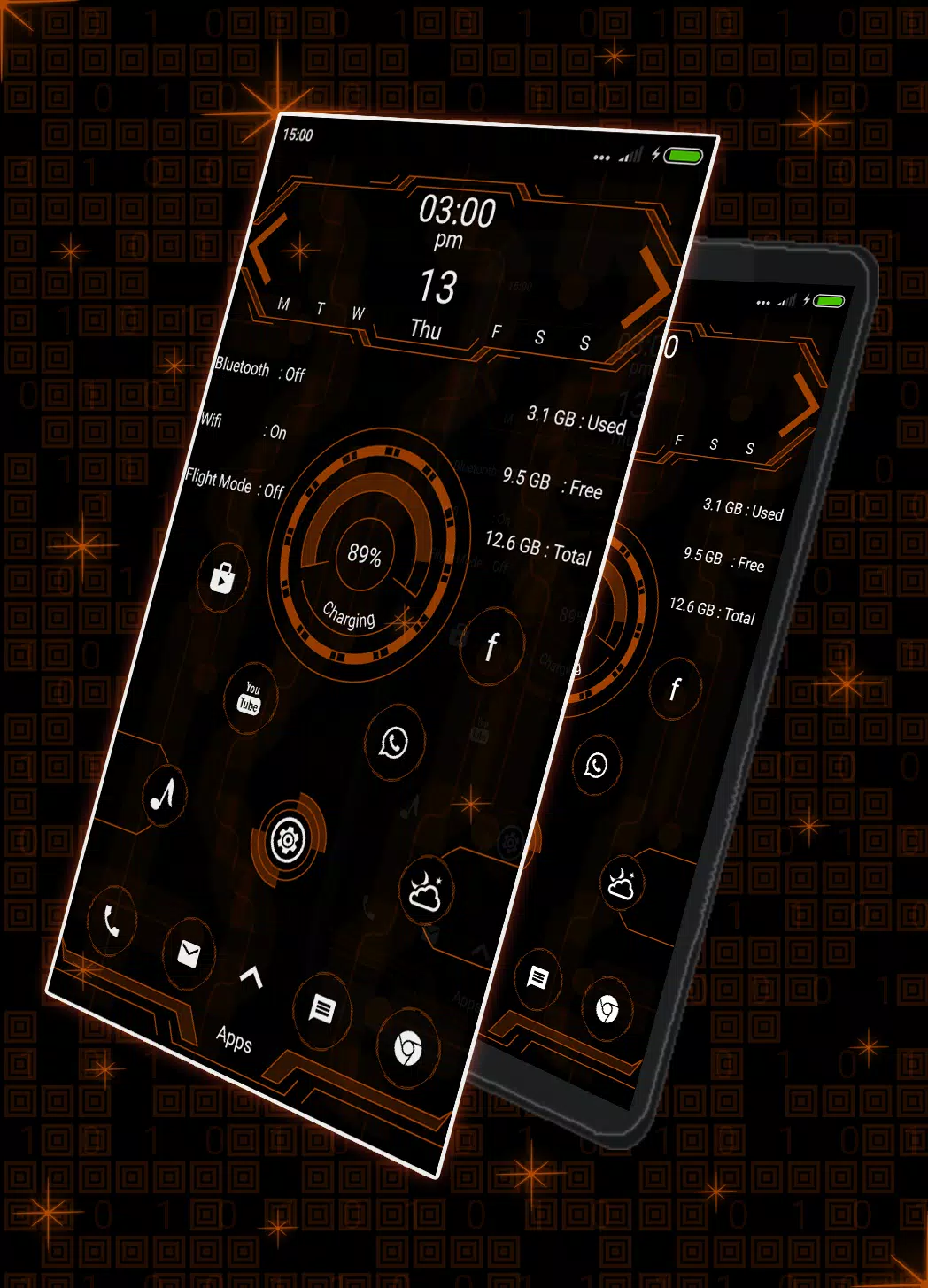 Hi-tech snappy launcher -theme Screenshots