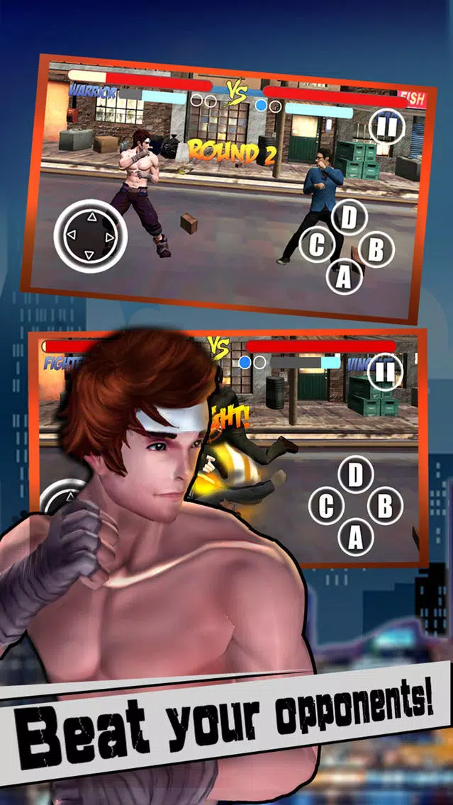 Captures d'écran de Street Combat-City Fighter:Free Fighting & boxing wwe games