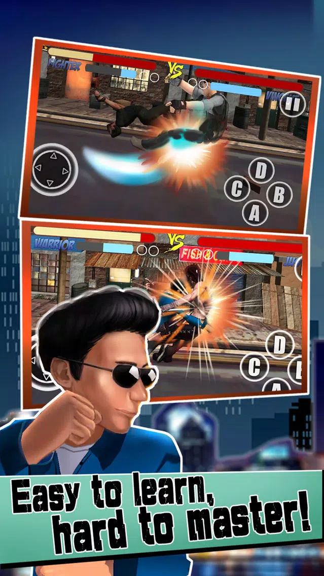 Captures d'écran de Street Combat-City Fighter:Free Fighting & boxing wwe games