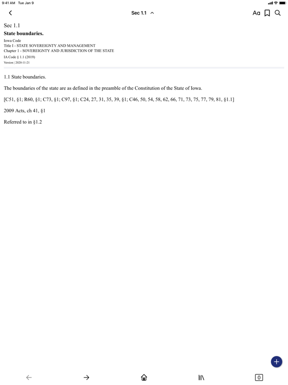 Iowa Code by PocketLaw iPad Screenshots