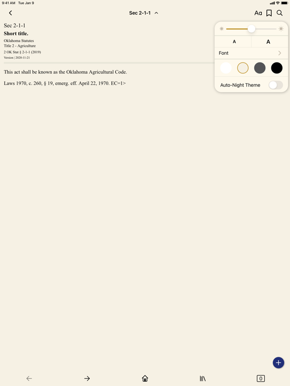 Oklahoma Statutes by PocketLaw iPad Screenshots