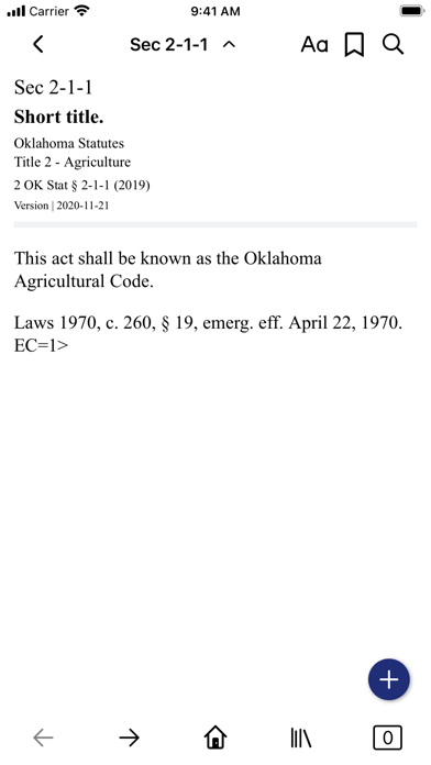 Oklahoma Statutes by PocketLaw Screenshots