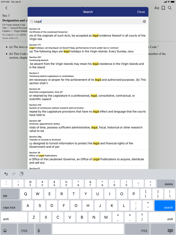 US Virgin Islands Code iPad Screenshots