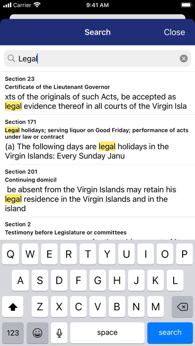US Virgin Islands Code Screenshots