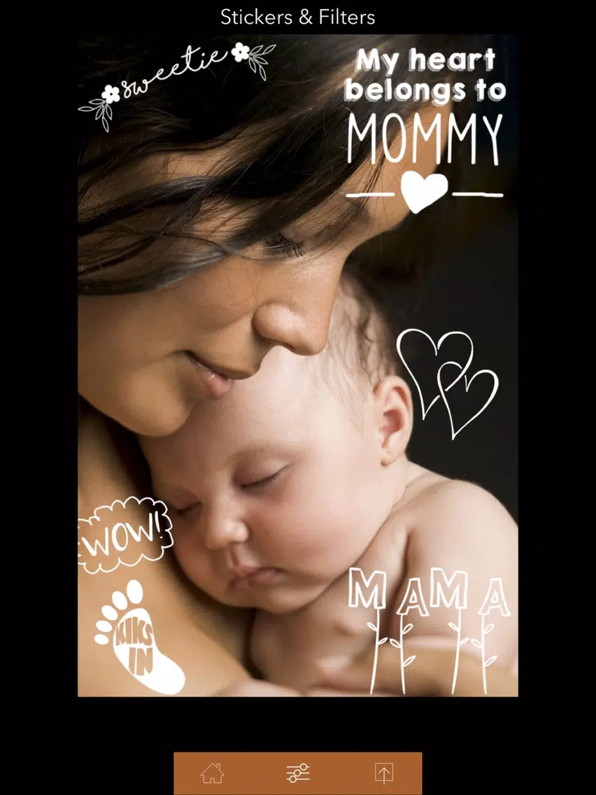 +470 stickers & filters | baby story iPad Screenshots