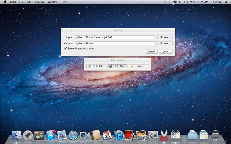 File Splitter Screenshots