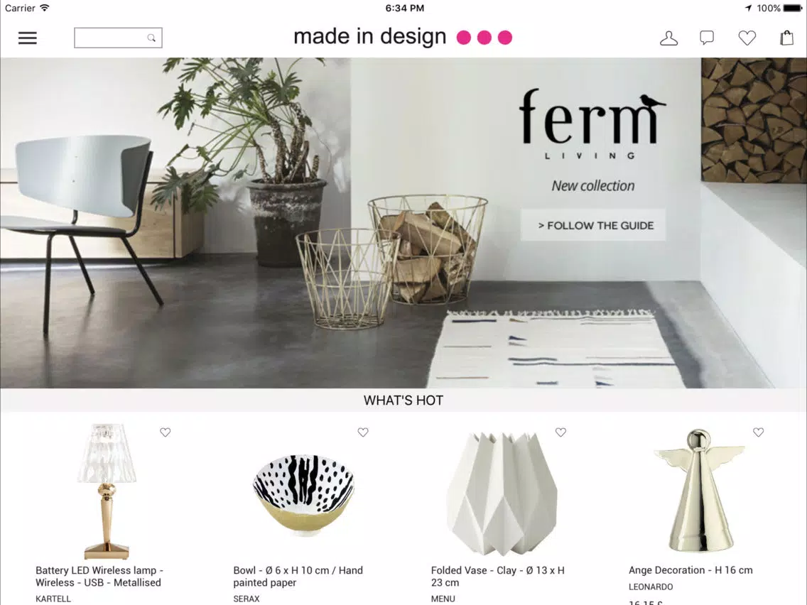 Made In Design : Design & Decoration iPad Screenshots