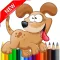 Kids Coloring Drawing Book - Cute Animal & Dog